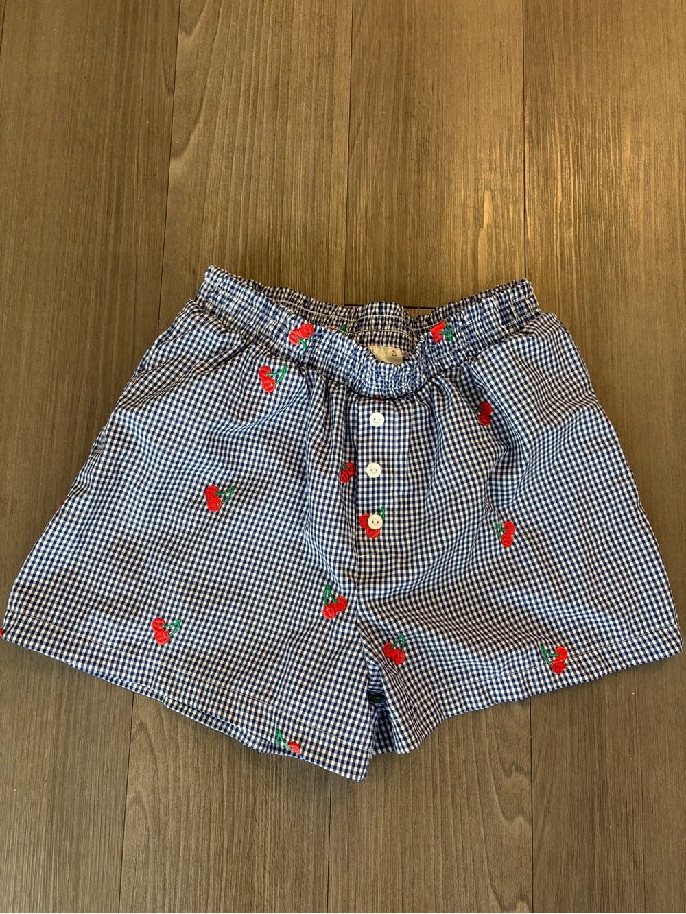 Urban Outfitters Cherry Gingham Boy Short - Small